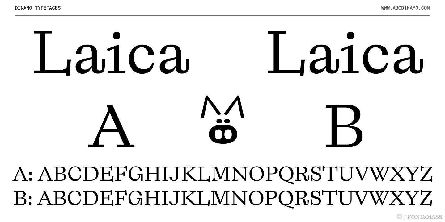 Beispiel einer Laica-Schriftart #1